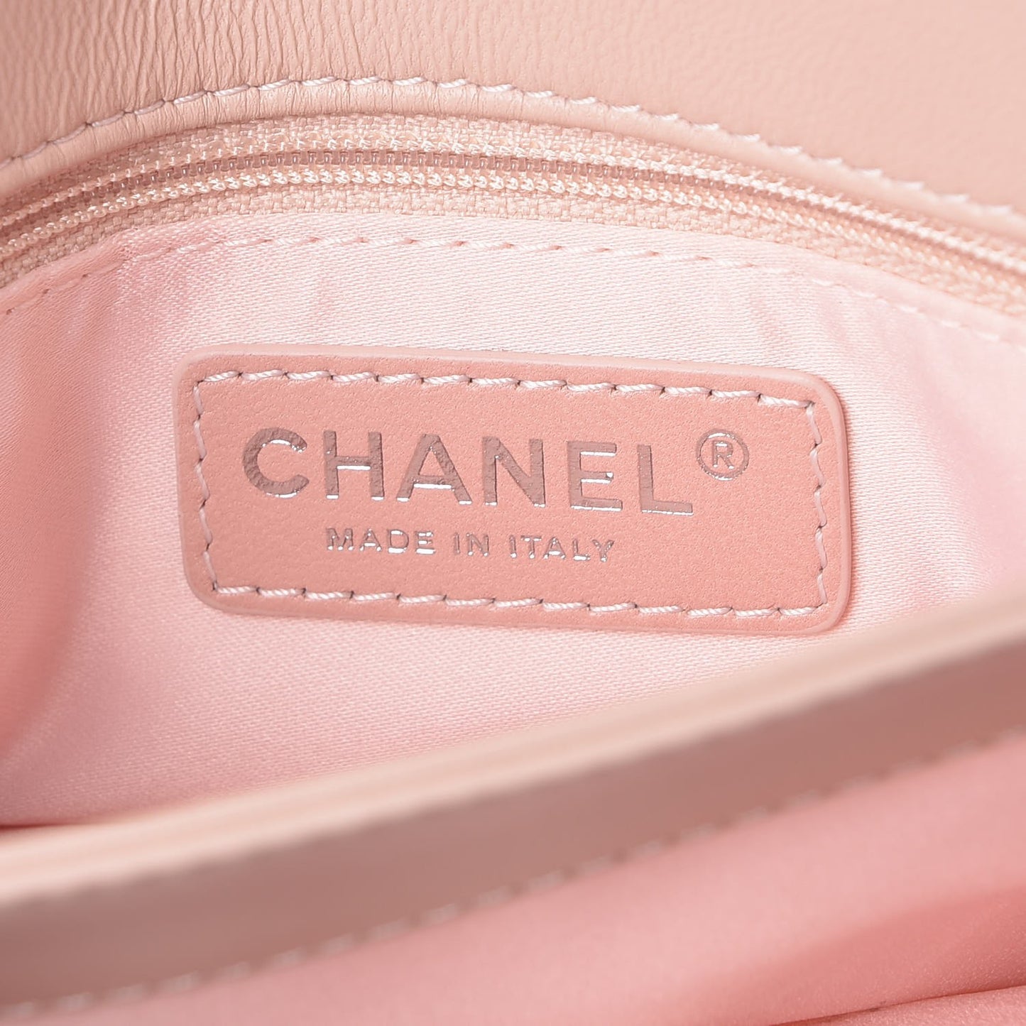 Lambskin Quilted Medium 3 Flap Light Pink