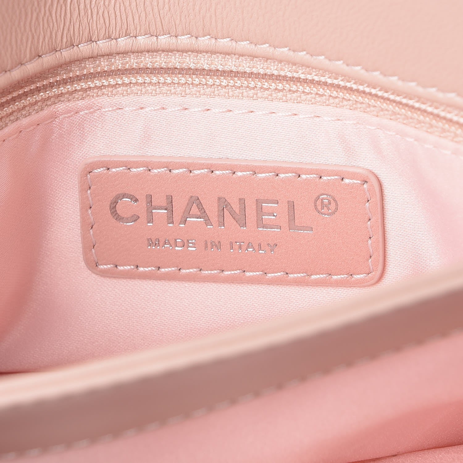 Chanel Lambskin Quilted Medium 3 Flap Light Pink 7 of 13