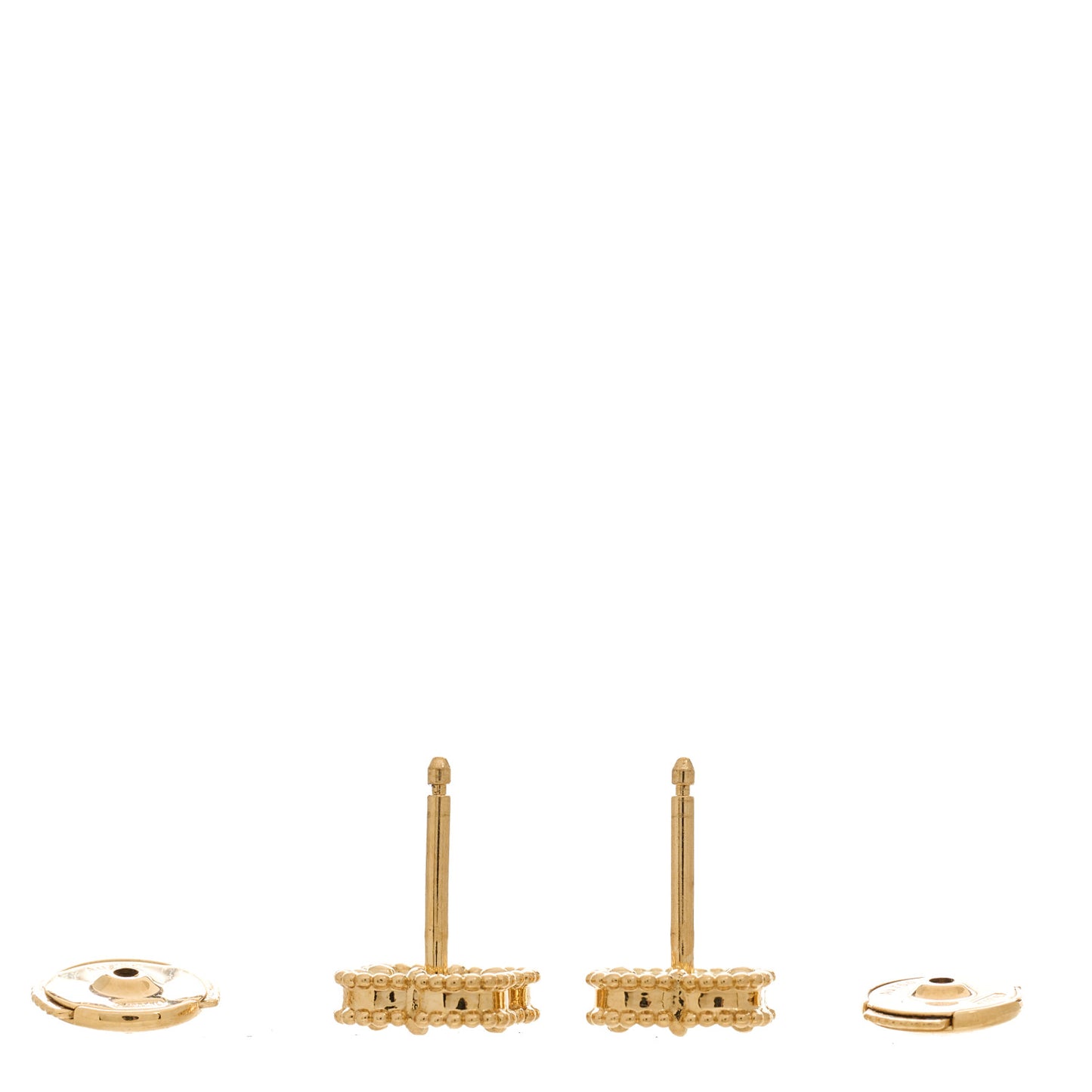18K Yellow Gold Black Onyx Sweet Alhambra Earrings