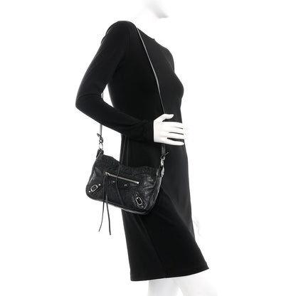 Balenciaga Agneau Classic Silver Hardware Hip Black 2 of 7