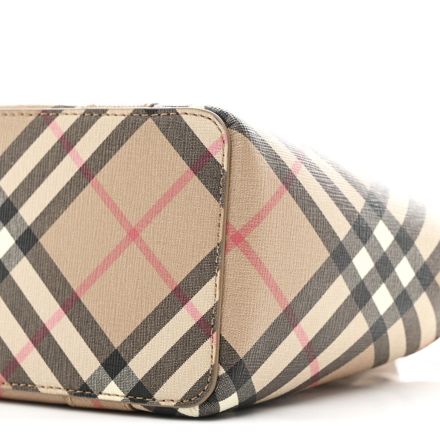 Burberry E-Canvas Check Daphne Tote Archive Beige 10 of 10