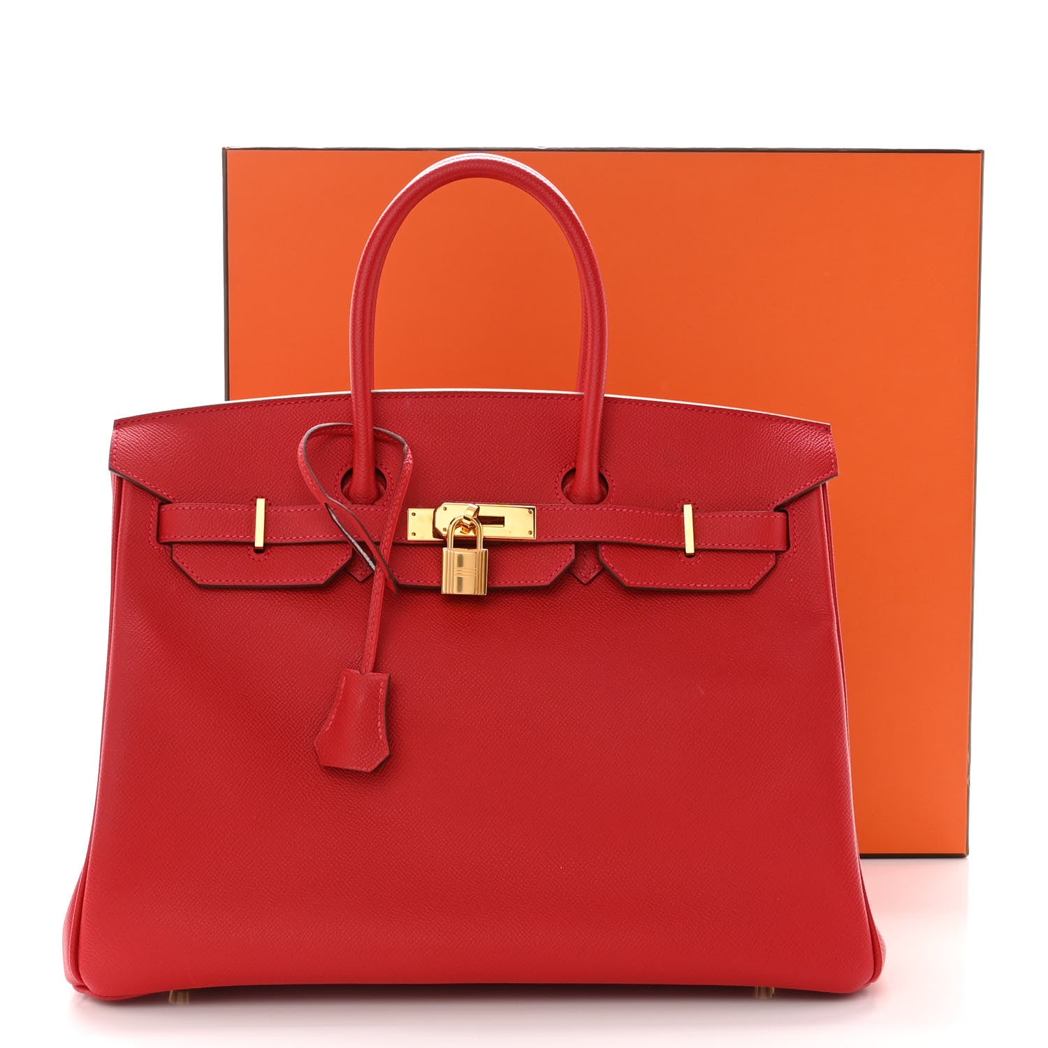 Hermes Epsom Birkin 35 Rouge Casaque 16 of 16