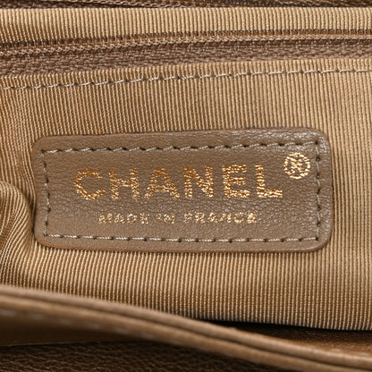 Chanel Metallic Calfskin Quilted Trianon Small Messenger Flap Gold 6 of 10