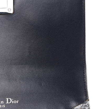 Christian Dior Metallic Patent Micro-Cannage Mini Diorama Flap Bag Silver 11 of 11
