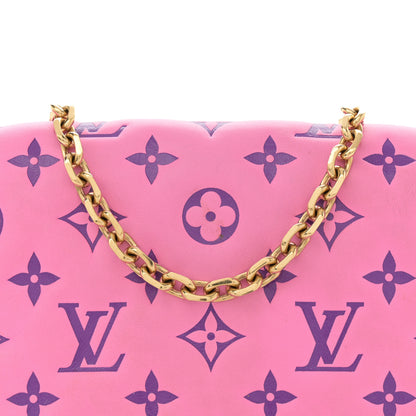 Louis Vuitton Lambskin Embossed Monogram Vuittamins Pochette Coussin Rose Violet 8 of 12