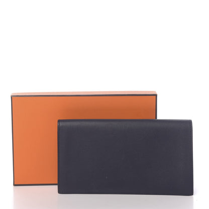 Hermes Swift Citizen Twill Long Combined Wallet Bleu Indigo 10 of 10