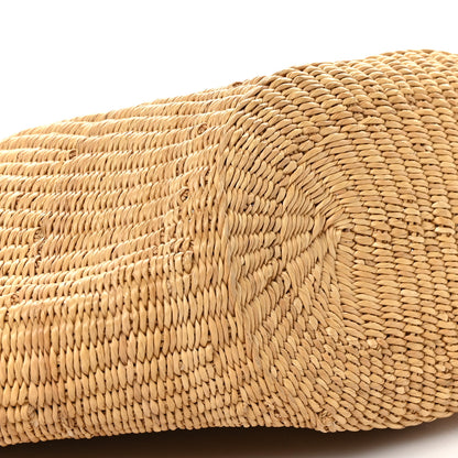 Loewe Calfskin Raffia Paulas Ibiza Small Shell Basket Tote Bag Natural Tan 7 of 8
