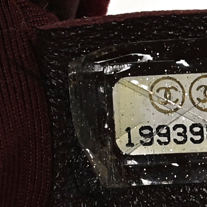 Chanel Velvet Tweed Quilted Medium Boy Flap Burgundy 7 of 10