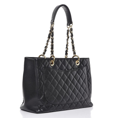 Chanel Caviar Quilted Grand Shopping Tote GST Black 13 of 21