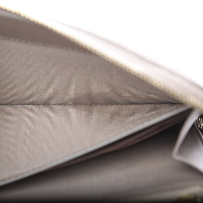 Chanel Iridescent Caviar Quilted Long Zip Around Wallet Beige 9 of 12