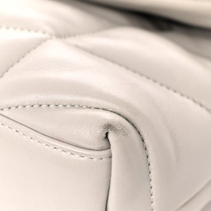 Saint Laurent Lambskin Quilted Toy Loulou Puffer Monogram Chain Satchel Crema Soft 6 of 19