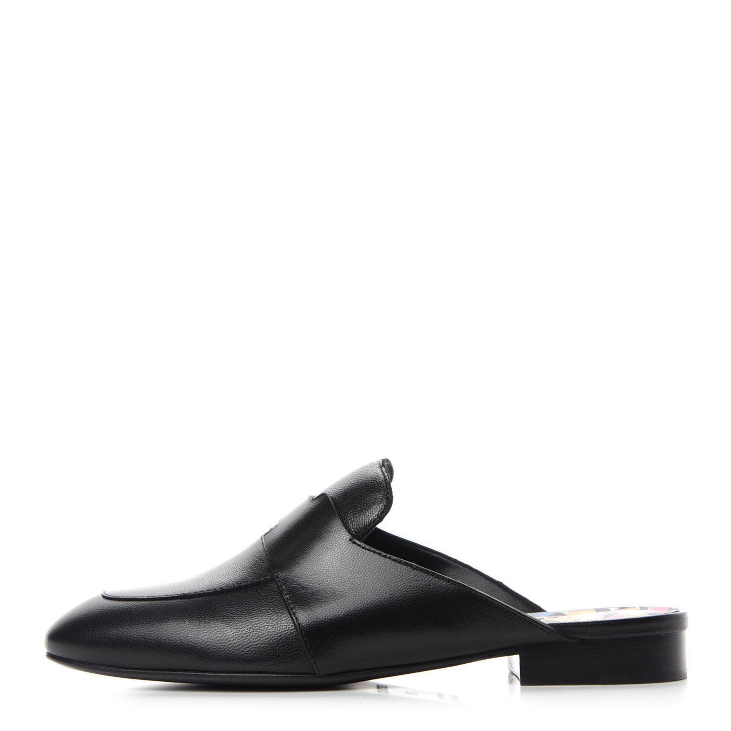 Supple Goatskin Catena Mules 36 Black