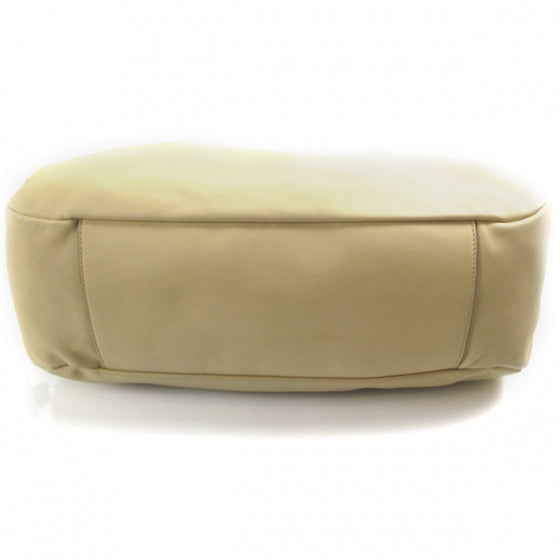 Lambskin Edgy Large Hobo Beige