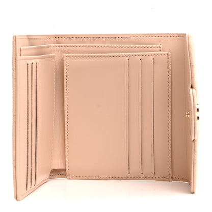 Chanel Caviar Quilted Compact Flap Wallet Beige 5 of 8