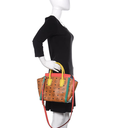 MCM Visetos Small Kathy Tote Cognac Multicolor 3 of 16