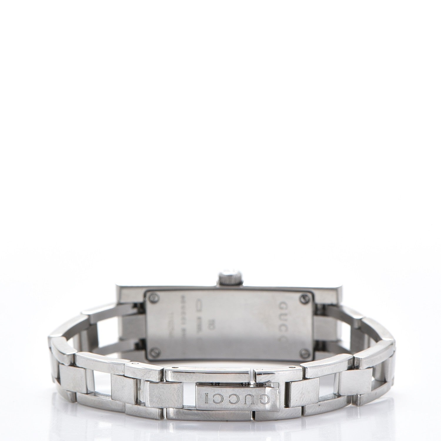 Gucci Stainless Steel Diamond 13mm Quartz Watch Black 4 of 7
