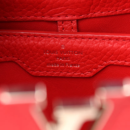 Louis Vuitton Taurillon Capucines BB Rubis 6 of 10