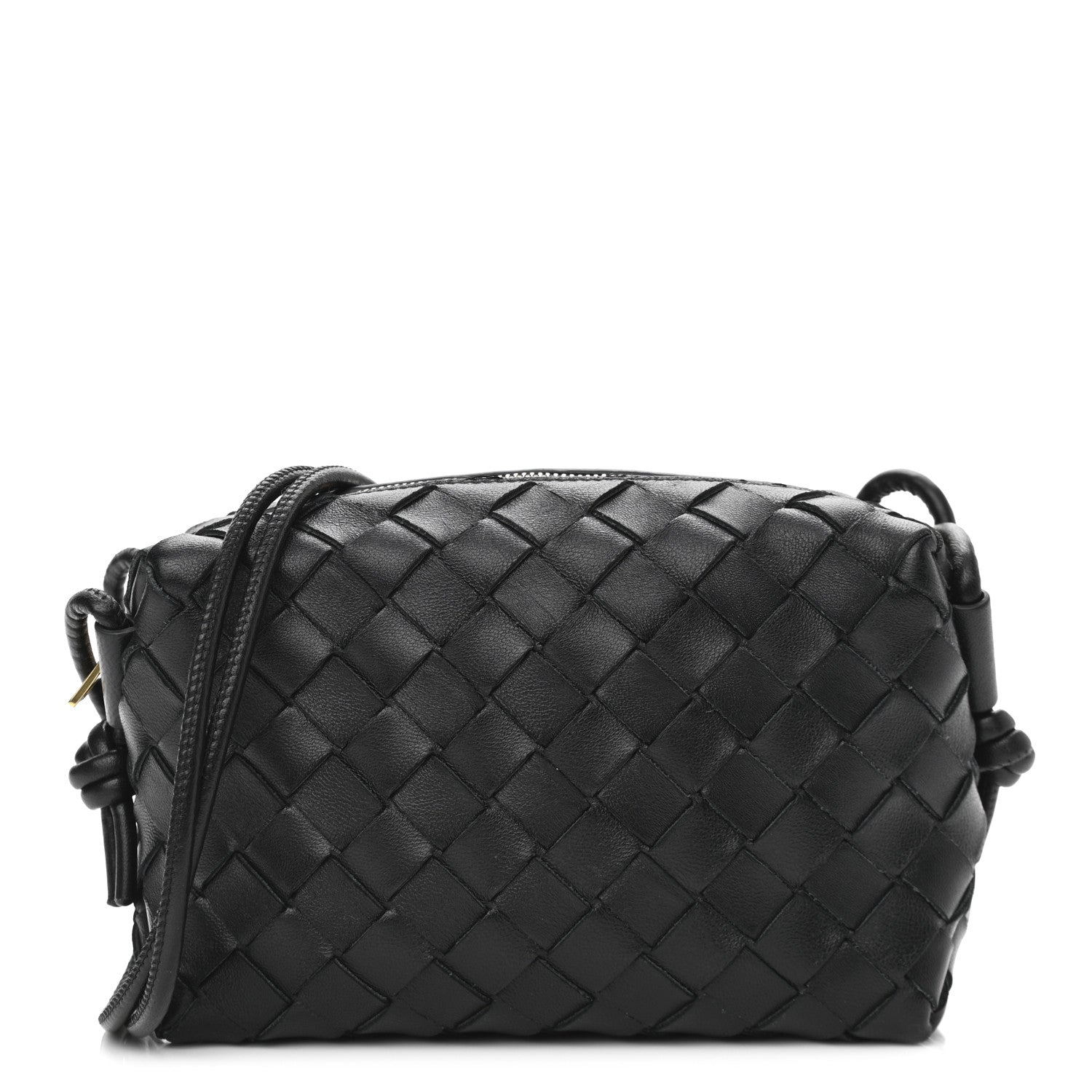 Bottega Veneta Nappa Intrecciato Mini Loop Camera Bag Black 1 of 10
