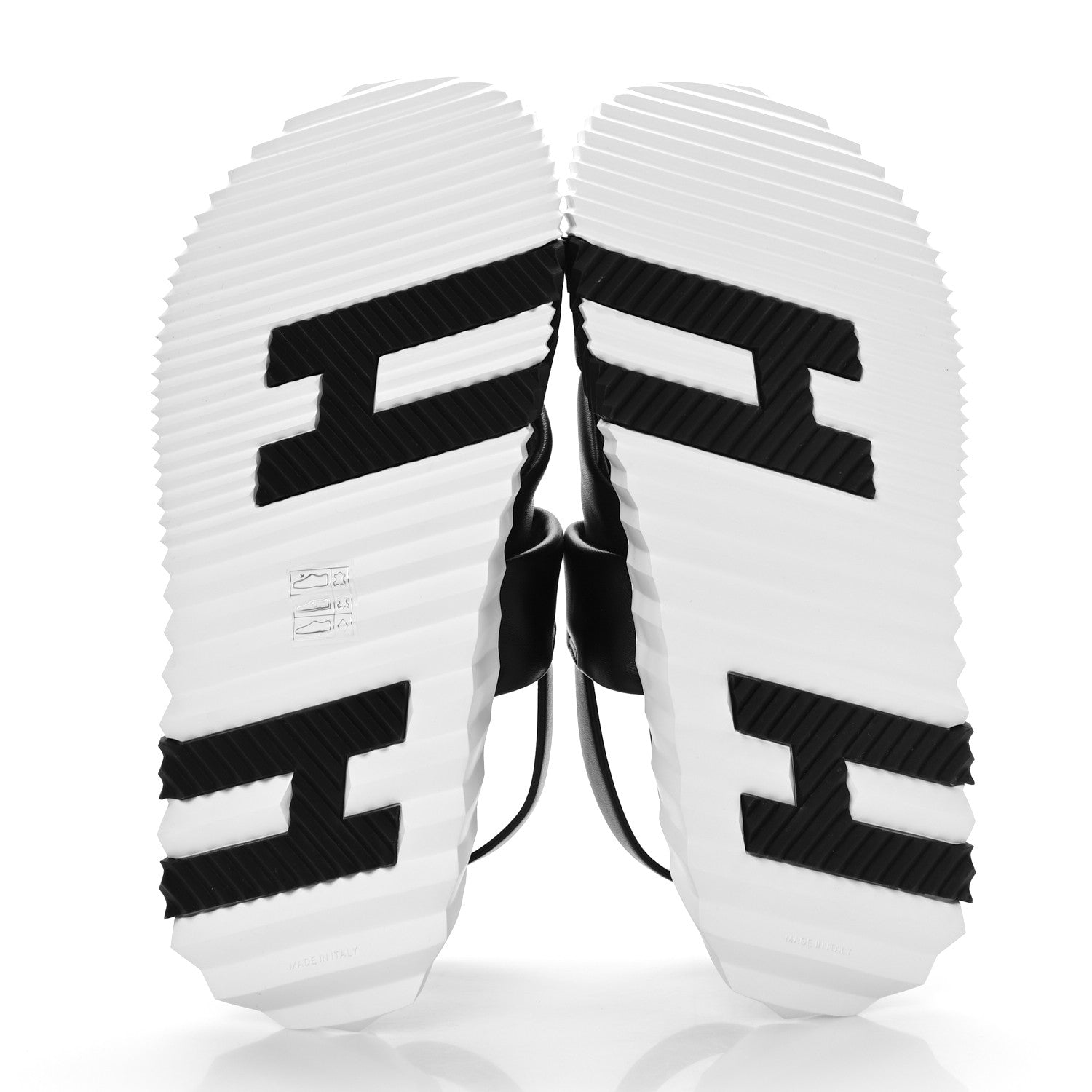 Hermes Calfskin Goatskin Electric Sandals 39 Black White 6 of 8