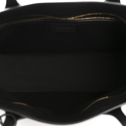 Salvatore Ferragamo Grained Calfskin Medium Star Tote Black 5 of 10