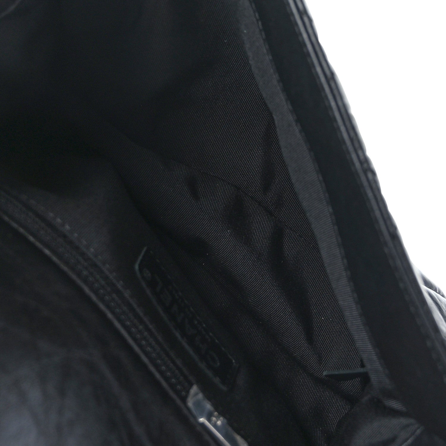 Chanel Crumpled Calfskin Medium Chain All Over Flap Black 5 of 9
