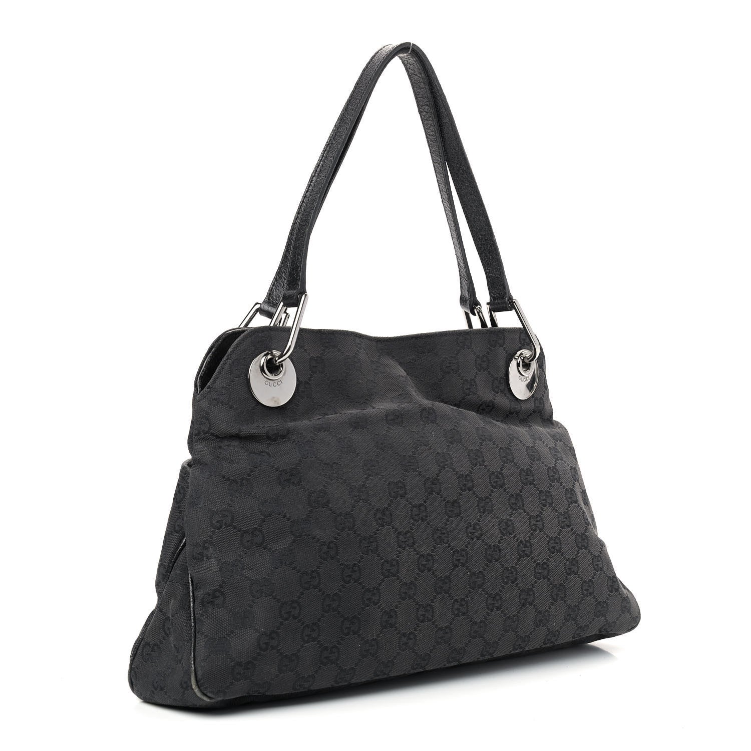 Gucci Monogram Medium Eclipse Shoulder Bag Black 3 of 11
