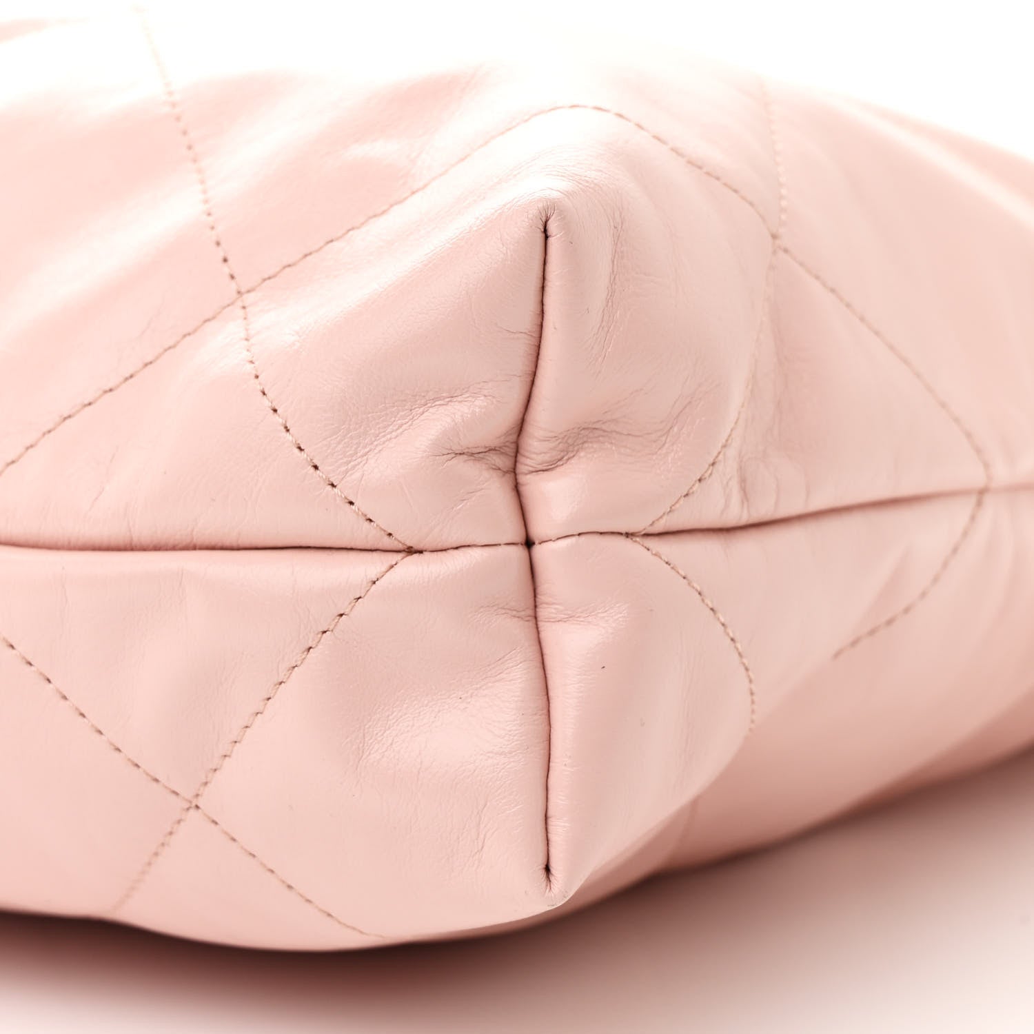 Chanel Shiny Calfskin Quilted Small Chanel 22 Rose 11 of 11