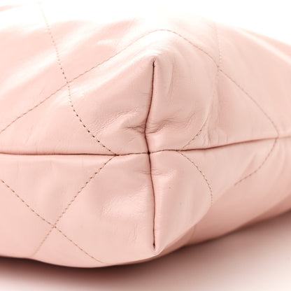 Chanel Shiny Calfskin Quilted Small Chanel 22 Rose 11 of 11