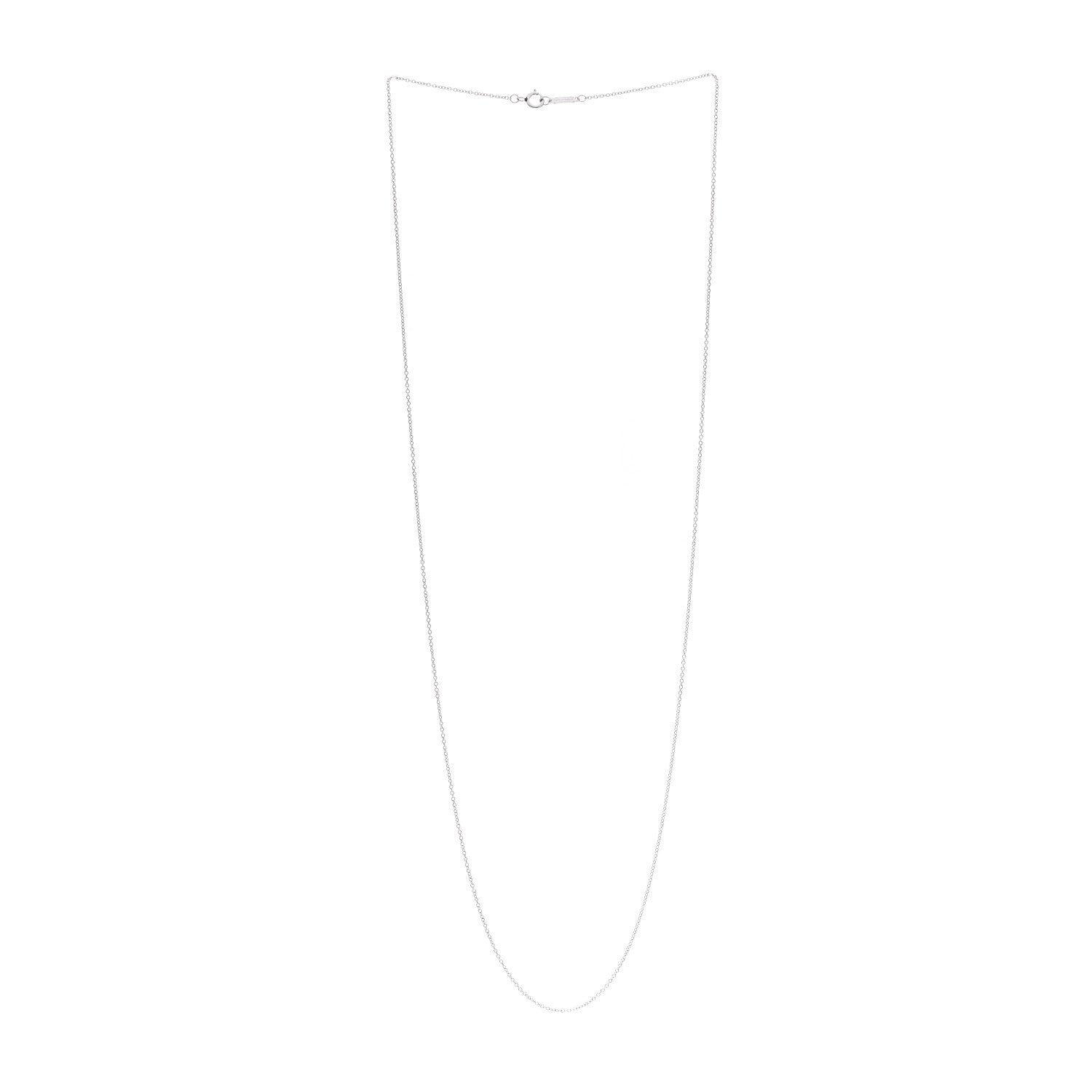 Tiffany Platinum Chain Necklace 24" 3 of 5