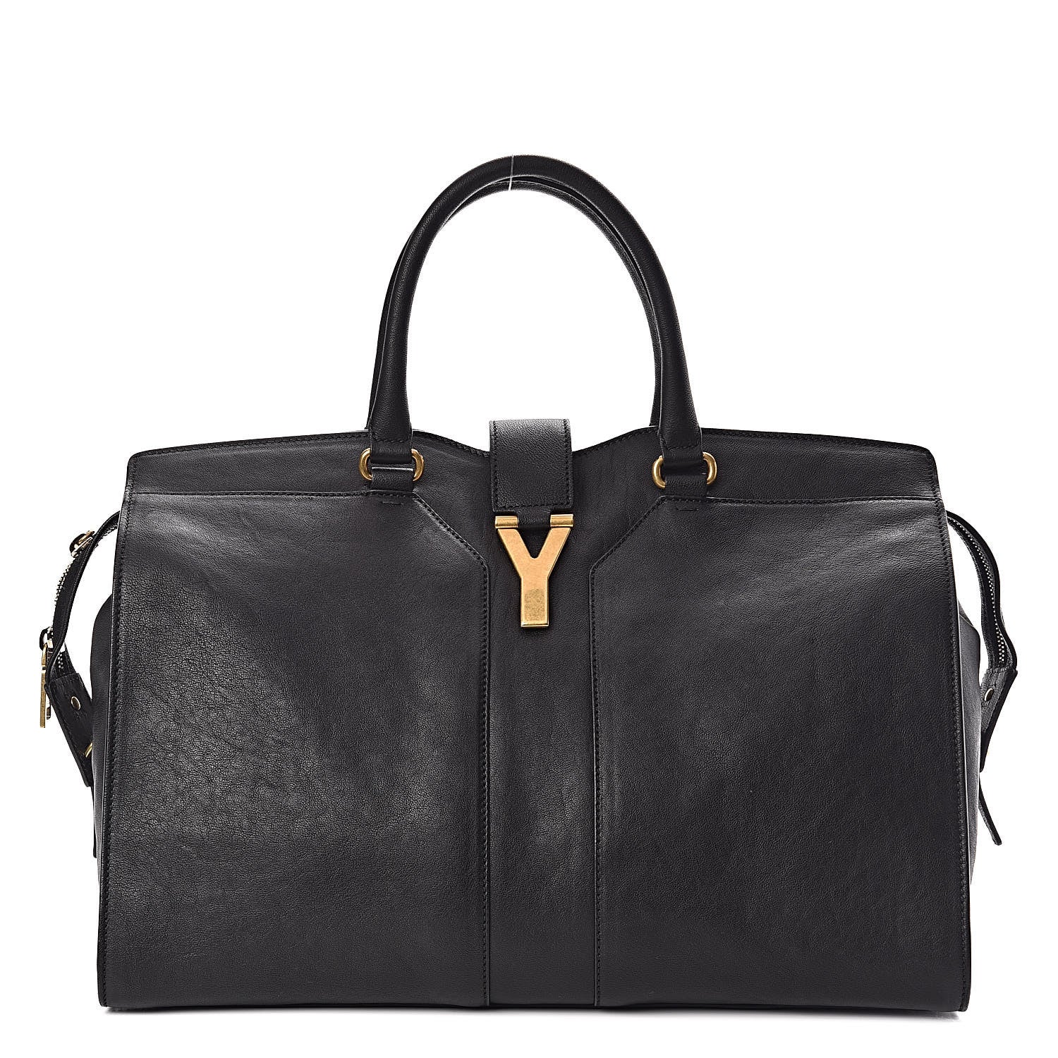 Saint Laurent Sheepskin Large Cabas ChYc Black 1 of 10