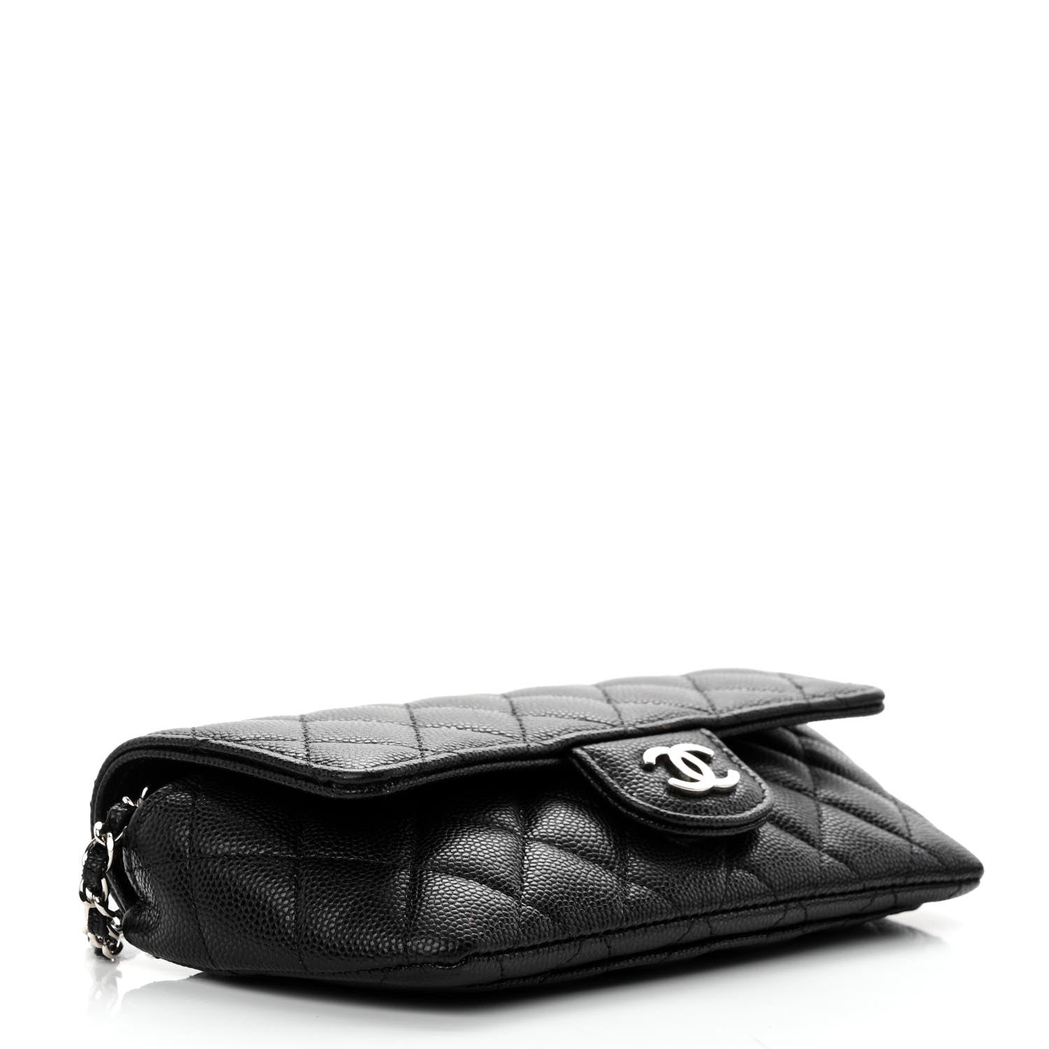 Chanel Caviar Quilted Glasses Case With Chain Black 4 of 12