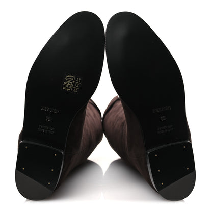 Hermes Suede Kelly Jumping Boots 38 Marron Ebene 7 of 11