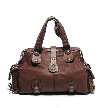Chloe Calfskin Large Silverado Frame Bag Chocolate 6 of 9