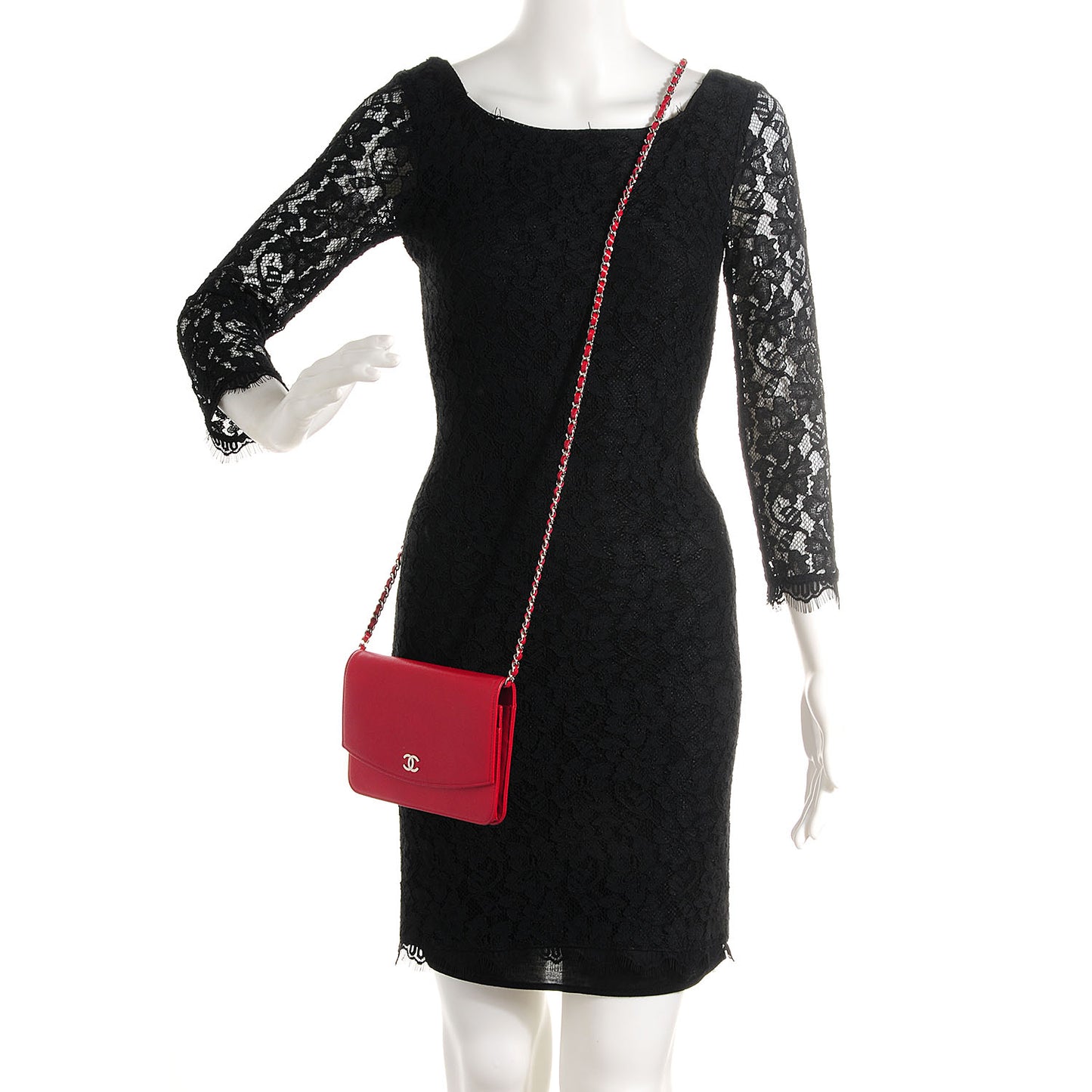Caviar Sevruga Wallet on Chain WOC Red