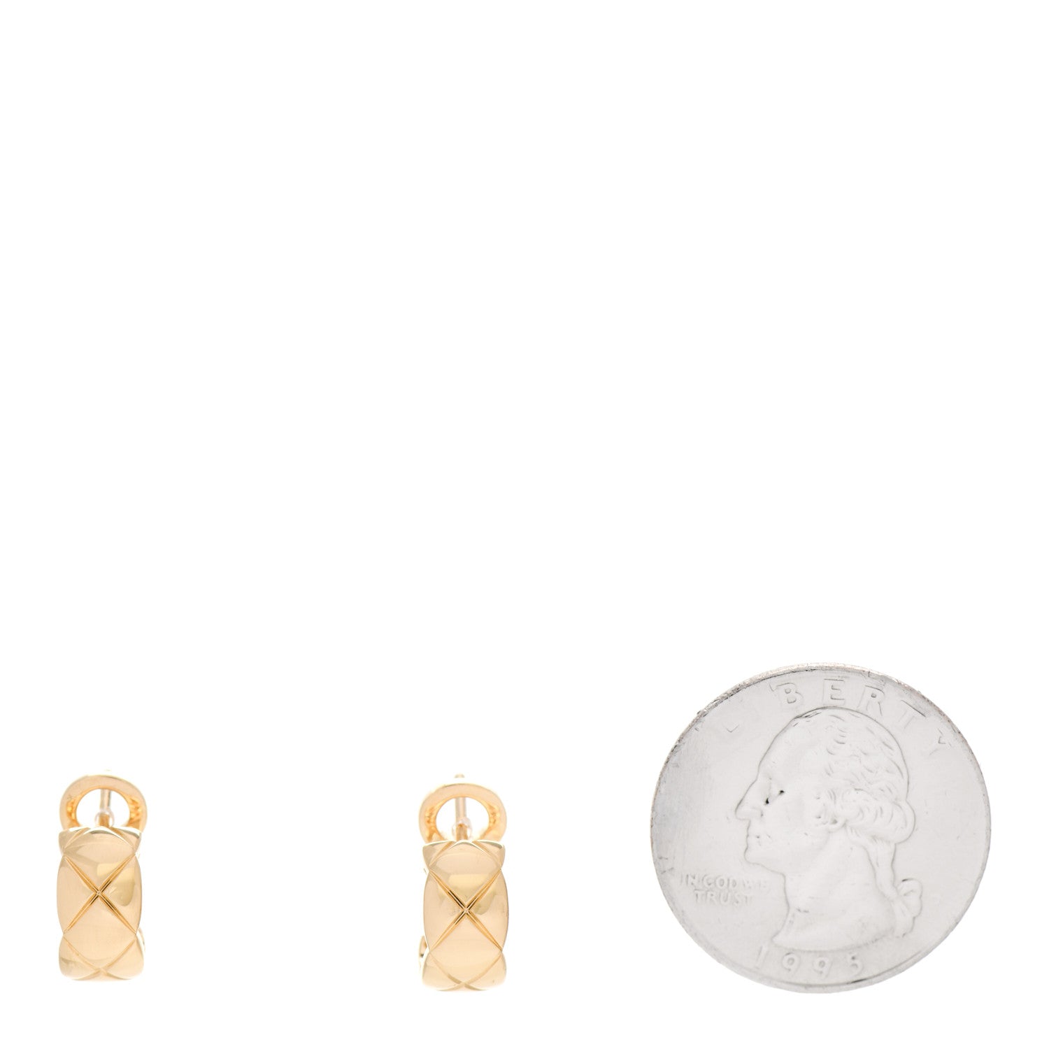 Chanel 18K Yellow Gold Coco Crush Earrings 2 of 5