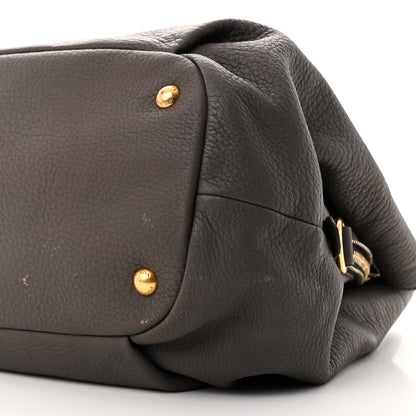 Prada Cervo Deerskin Tote Grigio 11 of 11