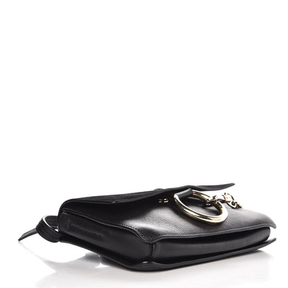 Chloe Suede Calfskin Small Faye Shoulder Bag Black 4 of 8