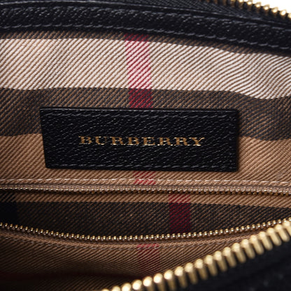 Burberry Soft Grain Calfskin House Check Small Helmsley Crossbody Black 6 of 8