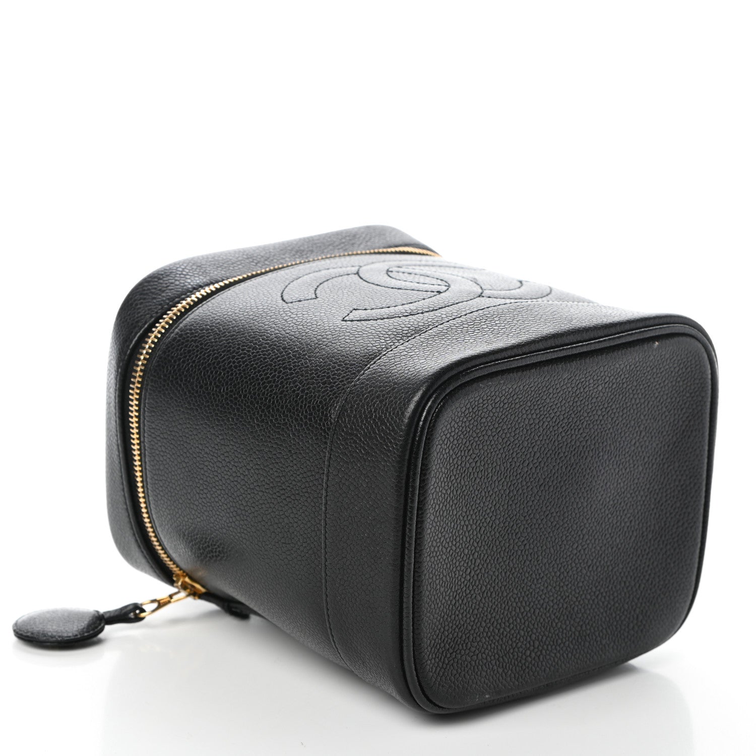 Chanel Caviar Vanity Cosmetic Case Black 4 of 9