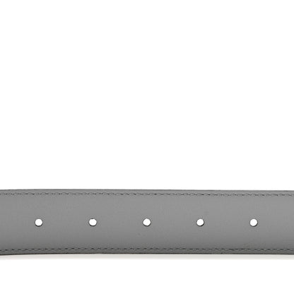Gucci Azalea Calfskin Enamel Monochrome Double G 30mm Belt 100 40 Deep Grey 4 of 4