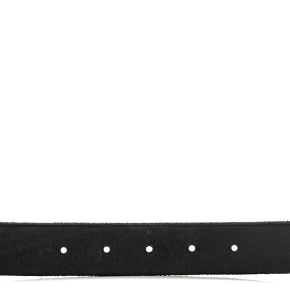 Gucci Cuoio Toscano Nickel Double G 30mm Belt 75 30 Black 3 of 9