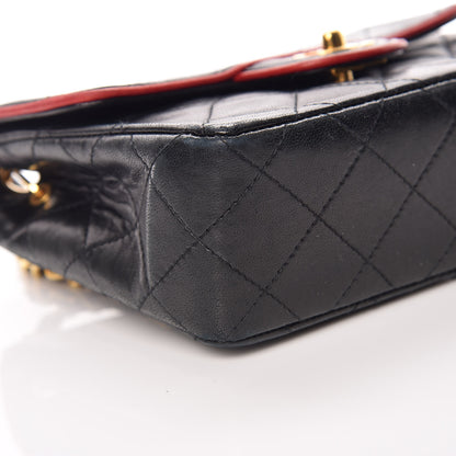 Chanel Lambskin Quilted Mini Square Flap Navy Blue 9 of 17