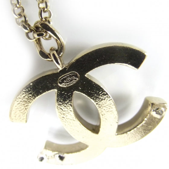 Chanel CC Logo Necklace Black 4 of 4