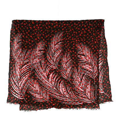 Louis Vuitton Silk Monogram Jungle Dots Scarf Sugar Pink Poppy 2 of 5