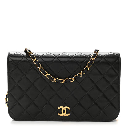 Chanel Lambskin Quilted Small Single Flap Black 1 of 9