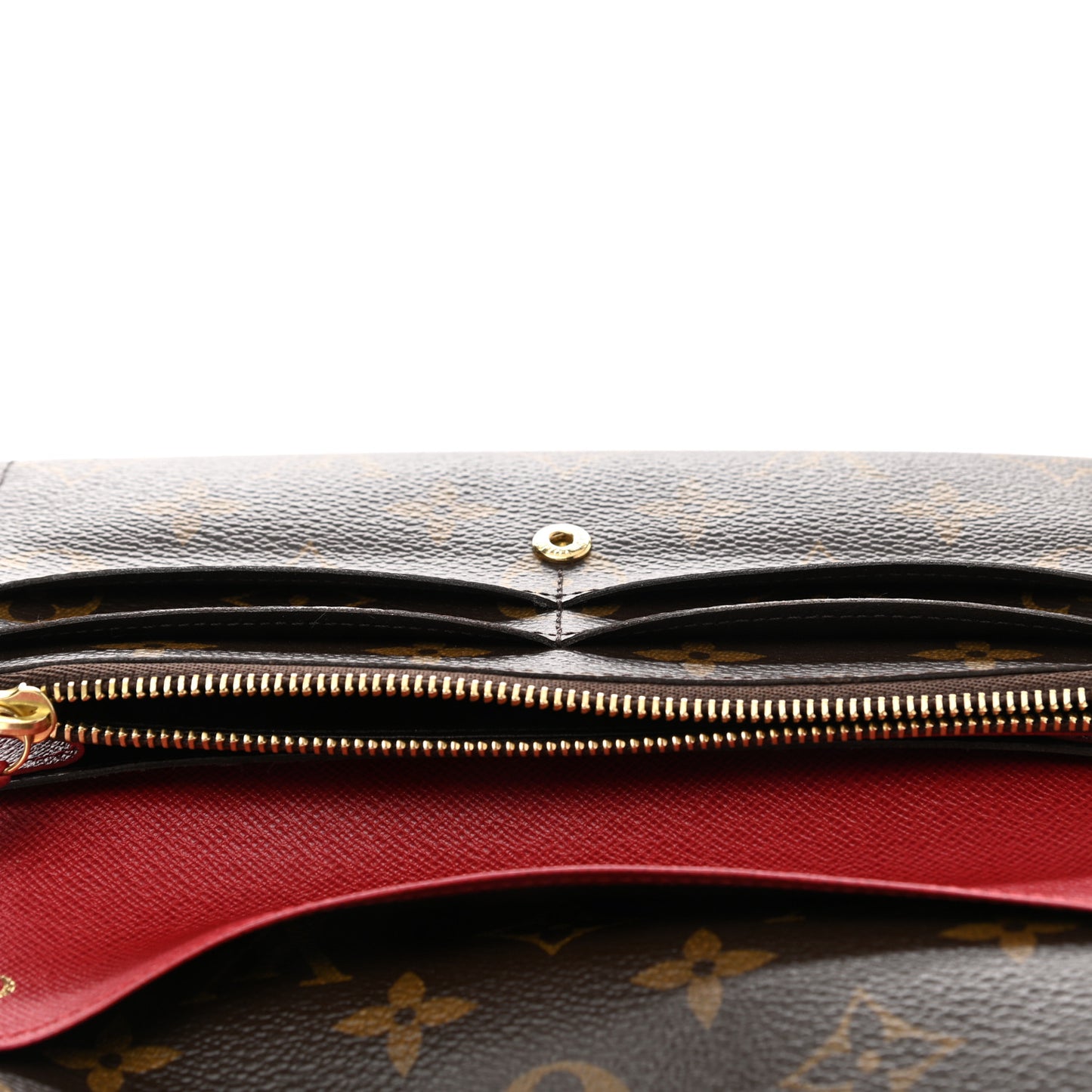 Monogram Emilie Wallet Rouge