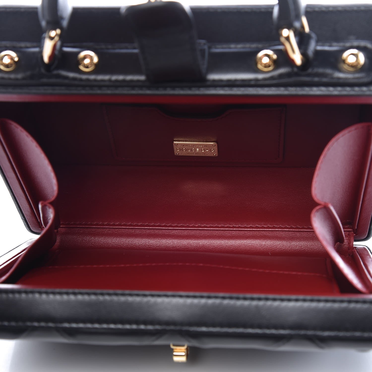 Dolce & Gabbana Lambskin Quilted Box Bag Black 5 of 7