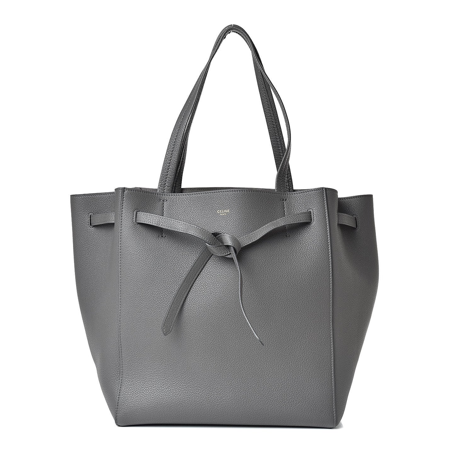 Soft Grained Calfskin Small Belt Cabas Phantom Grey