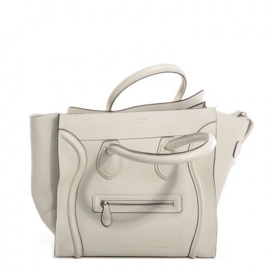 Drummed Calfskin Mini Luggage Bag Lune