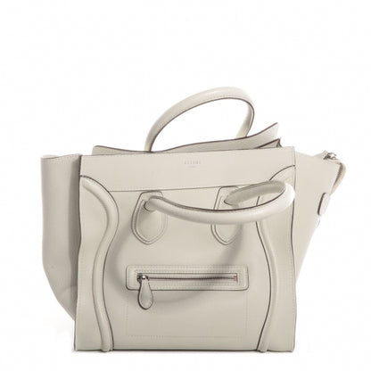 Celine Drummed Calfskin Mini Luggage Bag Lune 10 of 10